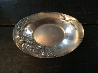Antique Art Nouveau Sterling Silver Pin Tray Marked C2891 No Monogram 143g