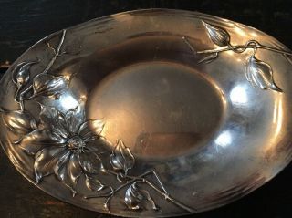 ANTIQUE ART NOUVEAU STERLING SILVER PIN TRAY MARKED C2891 NO MONOGRAM 143g 3