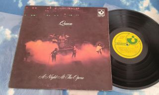 Queen ‎ - A Night At The Opera Mega Rare Venezuela Lp 80s Re - Issue Harvest