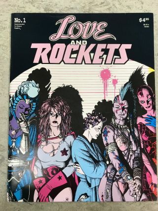 Love And Rockets 1 Fantagraphics Fall 1982 Gilbert Hernandez Jaime Hernandez