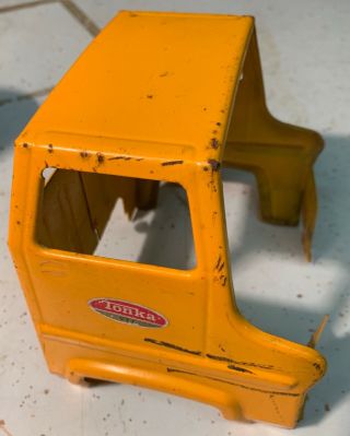 1970s Tonka Cement Truck Yellow Cab Truck Body Pressed Steel Part