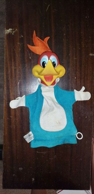 Vintage Talking Woody Woodpecker Pull String Hand Puppet