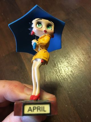Danbury Betty Boop April Perpetual Calendar Figurine Certificate Of Registr