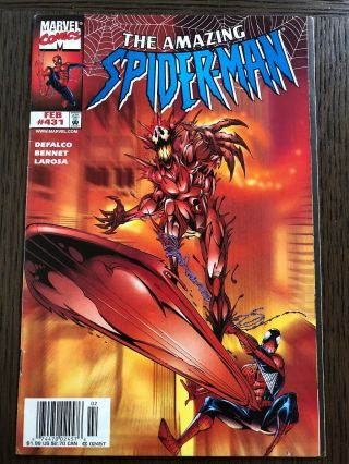 Spider - Man 431 Marvel Comics 1998 Cosmic Carnage Silver Surfer
