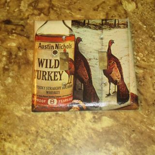 Classic Austin Nichols Wild Turkey 101 Straight 2 Hole Light Switch Cover Plate
