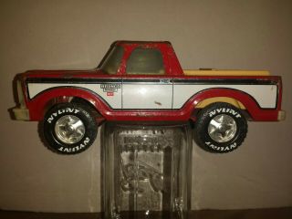 Vintage Pressed Steel Nylint Red Ford Bronco Ranger Xlt Truck Made In Usa