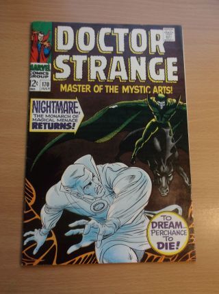Marvel: Doctor Strange 170,  Vs Nightmare,  Vol.  1,  2nd Issue,  Movie,  1968,  Vf -