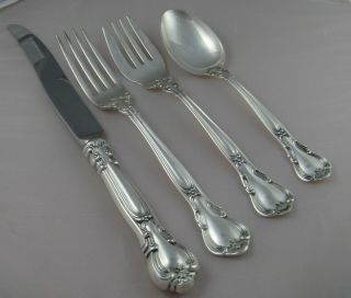 @ Gorham Chantilly Sterling Silver Four (4) Piece Setting French Blade