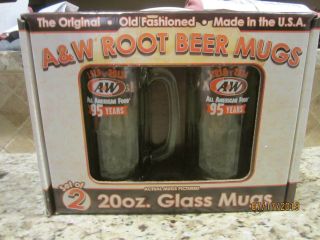 This Is A Set Of Two A&w Root Beer Mugs 75th Anniversary 7 ",  20 Oz.