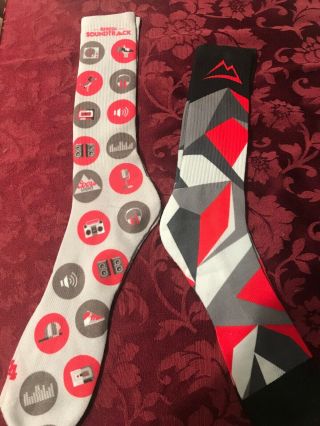 Coors Light A Fresh Sound Track Socks Promo 2 Pairs Rare Please Read Details