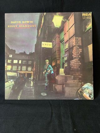 The Rise & Fall Of Ziggy Stardust David Bowie 12 Inch Vinyl Lp Rca Lyric Insert