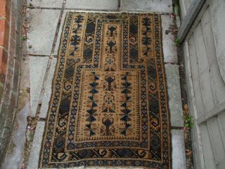 An Antique Hand Made Middle Eastern/asian Rug C1900?