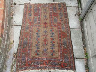 An Antique Hand Made Middle Eastern/Asian Rug c1900? 2