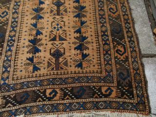 An Antique Hand Made Middle Eastern/Asian Rug c1900? 3