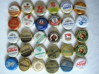 30 Rare German Pils Helles Lager Bier Beer Ale Crown Bottle Tops Caps
