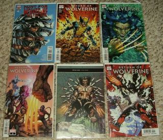 Return Of Wolverine 1 2 3 4 5,  Hunt For Wolverine 1 Nm 1st Prints 1 - 5