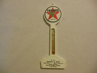 Vintage Texaco Advertising Thermometer Plastic 7 " Brazil,  Indiana