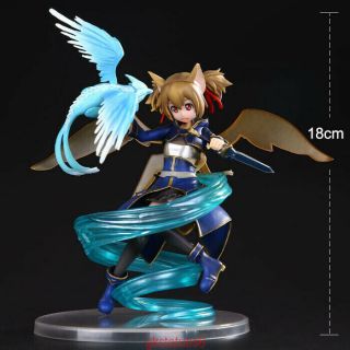 Sword Art Online Funny Knights Silica And Pina Alo Ver.  Pvc Figure Toys