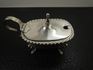 Antique French Solid Silver 800 Mustard Pot 45 Grams