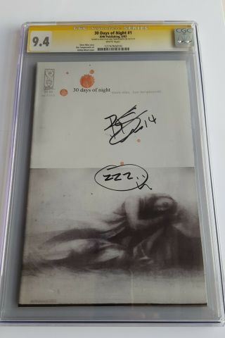 Cgc 9.  4 Ss 30 Days Of Night 1 Signed & Sketched Ben Templesmith