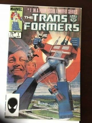 The Transformers 1 Vf/nm (sep 1984,  Marvel) 1st Optimus Prime Marvel