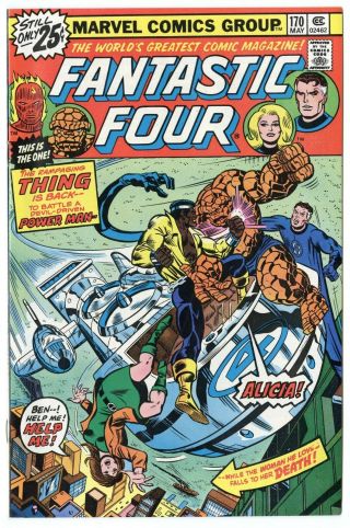 Fantastic Four 170 Nm - 9.  2 White Pages Luke Cage Leaves Ff Marvel 1976