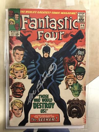 Fantastic Four 46 First Appearance Of Black Bolt Signed By Joe Sinnott Nr