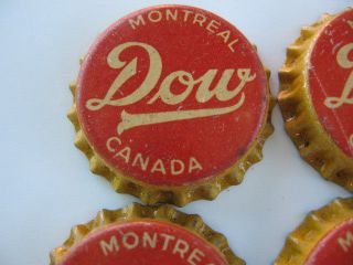 1 VINTAGE OLD STOCK DOW BEER ALE CAP SIGN MONTREAL QUEBEC CANADA 2
