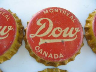 1 VINTAGE OLD STOCK DOW BEER ALE CAP SIGN MONTREAL QUEBEC CANADA 5