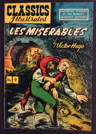Classics Illustrated 9 Comic Book Les Miserables Victor Hugo Vf Gilberton