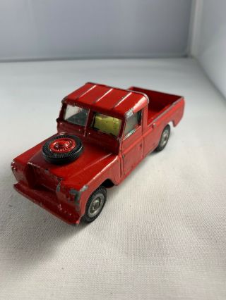 Vintage Corgi Toys Red Land Rover Pickup Truck 109 " W.  B.  Made In Great Britain