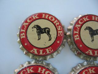 1X VINTAGE OLD STOCK BLACK HORSE ALE BEER CAP SIGN QUEBEC CANADA 2