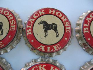 1X VINTAGE OLD STOCK BLACK HORSE ALE BEER CAP SIGN QUEBEC CANADA 3