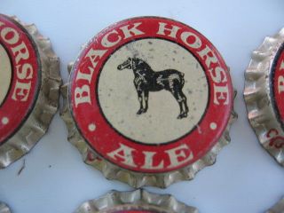 1X VINTAGE OLD STOCK BLACK HORSE ALE BEER CAP SIGN QUEBEC CANADA 5