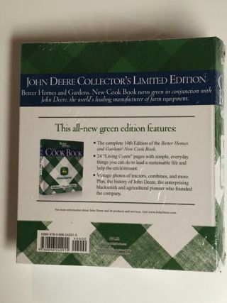 John Deere Cook Book,  Limited Edition,  Better Homes & Garden Test Kitchen 2