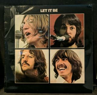 The Beatles Let It Be 1970 Uk Pressing - Export Edition Ppcs 7096 Nm Vinyl