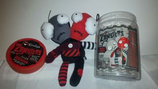 Emily The Strange Zonsters Snorey & Gorey In Container Plush No 2 Mind Lab