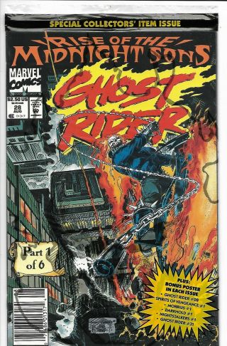 Rise Of The Midnight Sons Parts 1 - 6 / Newsstand W/ Posters / Ghost Rider