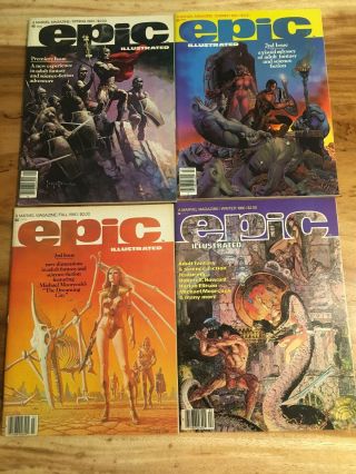 Near Complete Set Of Epic Illustrated Including 1st Dreadstar & Last Issue