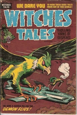 Witches Tales 28 1954 - Harvey - Pre - Code Horror - Violence - Misery - Terror - P/fr