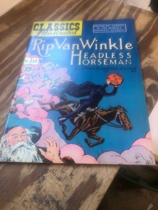 Classics Illustrated No 12 Rip Van Winkle And The Headless Horseman 15 Cent Vg