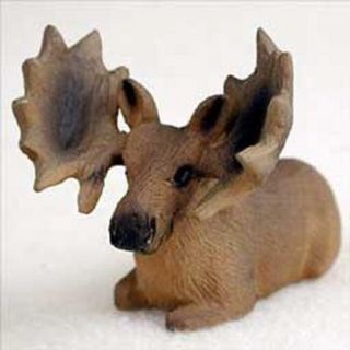 Moose Bull Small Figurine