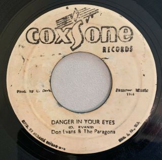 Don Evans & The Paragons - Danger In Your Eyes - Coxsone (roots 7)