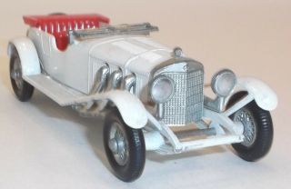 Vintage Matchbox Lesney No 10 1928 Mercedes Benz 36/220 Models Yester Die - Cast