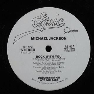 Michael Jackson Rock With You Epic 12 " Wlp