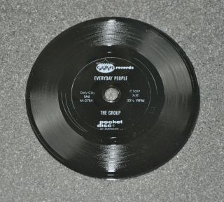 Rare Vintage 4” Flexi Pocket Disc The Group,  The Reflections Americom