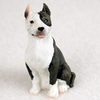 Pit Bull Terrier Brindle Tiny Dog Figurine