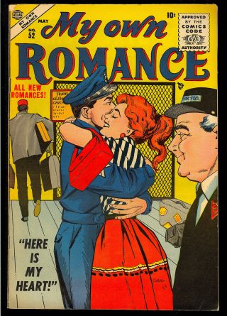 My Own Romance 52 Late Golden Age Marvel Atlas Love Comic 1956 Fn