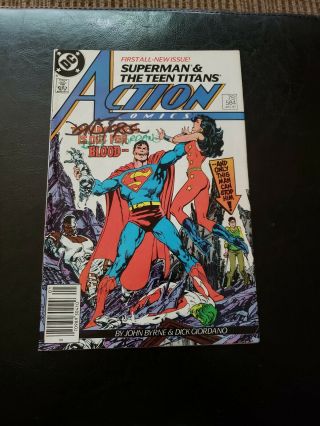 Action Comics 584 - Signed By Byrne & Giordano