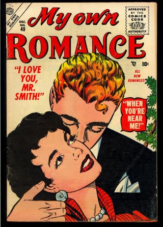 My Own Romance 49 Late Golden Age Marvel Atlas Love Comic 1955 Fn